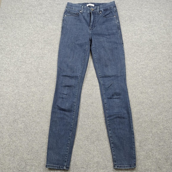 Good American Denim - Good American Good Waist Jeans Womens 2/26 Blue Med Wash High Rise Skinny Denim